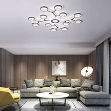 Luces de techo led modernas, luminaria plafón, decoración industrial, para sala de estar, comedor y sala de estar 2024 - compra barato