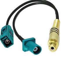 Cable de extensión divisor RG174 macho Y hembra, 10 Uds., RCA hembra a Fakra Z, 15/20/30/50cm, 1m 2024 - compra barato