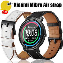 3in1 pack Leather straps for xiaomi Mibro Air /mibro color Strap smartwatch wristband band belt bracelet screen protector film 2024 - buy cheap