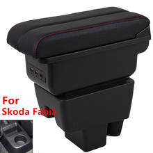 Apoio de braço para skoda fabia 2 2005-2012, centro do console, caixa de armazenamento, apoio de braço, 2008, 2013, 2009, 2010 2024 - compre barato