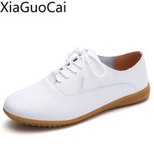 Soft Leather Flat Women's Casual Shoes Hollow White Non-slip Ladies Flat Casual Shoes Cloth Brooke British Wind Women's Flats 2024 - buy cheap