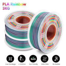 GOHIGH PLA Rainbow Filament 3 Roll with Spool 3D Printing Materials 3D Printer Refills Accessory Colorful Product 2024 - buy cheap