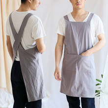 Japanese simple handmade cotton apron strap-free retro home apron  baking accessories  korean kitchen supplies aprons 2024 - buy cheap