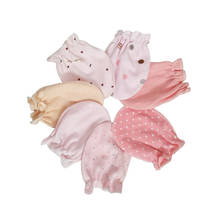 2 пары перчаток для новорожденных, варежки, перчатки с защитой от царапин, хлопковые детские перчатки, варежки 2024 - купить недорого