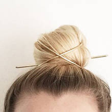 Hair Accessories X-Shape Hair Stick Bun Holder Cage Metal New Vintage  Gold Women Fashion Hairpin 2024 - buy cheap