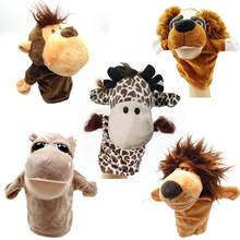 Fun and interactive toy Cartoon Animals Monkey Dog Lion Stuffed Plush Hand Puppet Xmas Kid Children Baby Gift 2024 - buy cheap