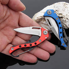 MINI Multifunctional Folding Fruit Cutter Survival Knives Camping Supplies Tool Pocket Knife Portable Keychain Folding Knife 2024 - buy cheap