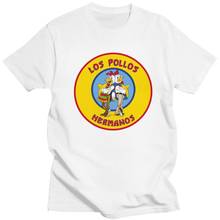 Funny Men's Breaking Bad Los Pollos Hermanos T Shirt Short-Sleeve Cotton Tshirt The Chicken Brothers Tee Tops Slim Fit Clothing 2024 - buy cheap