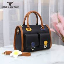 Europe Ladies Pu Leather Big Bag Boston Handbags Women Leisure Pillow Bag Single Shoulder Doctor Bags Vintage Crossbody Bags 2024 - buy cheap