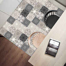 10pcs Gray Retro Pattern Matte Surface Tiles Sticker Transfers Covers for Kitchen Bathroom Floor Wardrobe Peel & Stick Wallpaper 2024 - buy cheap