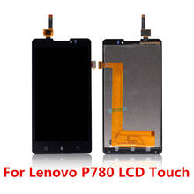 For Lenovo P780 LCD Display Panel with Touch Screen Digitizer Panel Module Full Assembly With Frame For lenovo P780 Display 2024 - buy cheap