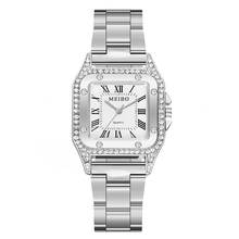 Luxury Women Watches Rhinestone Scale Dial Ladies Fashion Quartz Wristwatch Rose Gold Alloy Strap Clock Casual Montre Femme#L 2024 - compre barato