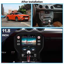 For Ford Mustang 2015 - 2019 Tesla Big Screen Car Multimedia Video DVD Player Android Radio GPS Navigation Head Unit Autoradio 2024 - buy cheap