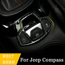 Cubierta de freno de mano para Jeep Compass, Kit de moldura de bisel embellecedor, botón de freno de mano, accesorios para coche, 2017, 2018, 2019, 2020 2024 - compra barato