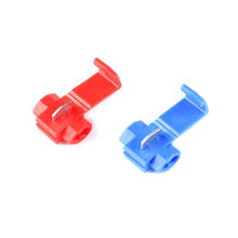 10Pcs Fast Quick Splice Lock Electrical Cable Connectors Wire Terminals Crimp Scotchlocks Snap On Red Blue Connector 2024 - buy cheap
