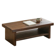 Mesa de chá design antigo, oriental, chão japonês, pequeno retangular, sala de estar, madeira, café, tatami, mesa baixa de madeira 2024 - compre barato
