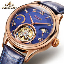 AESOP Brand Luxury Original Tourbillon Watch Men Fashion Mechanical Wristwatch Waterproof Sapphire Clock 2022 Relogio Masculino 2024 - buy cheap