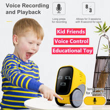 Обучающая игрушка-робот, умный робот с сенсорным управлением жестами, робот с голосовым общением, выражением лица, робот с голосовым управлением, подарок для детей 2024 - купить недорого