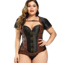 Corpete gótico de steampunk para mulheres, lingerie sexy 2024 - compre barato