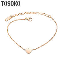 TOSOKO Stainless Steel Small Love Bracelet All Kinds Of Simple Chain Women Jewelry BSE072 2024 - buy cheap