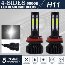 Car Headlight Bulbs H8/9/11 LED Headlight Fog Lamp Car Bulb Kit 20w 8000lm 6000k White Automobile Accessories 2024 - buy cheap