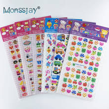 4 Sheets 3D Candy Waterproof Cartoon Stickers Kids Girl Boy Funny DIY Cute Sticker for Laptop Cell Phone Decoration 2024 - buy cheap