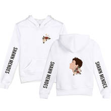 Pulôveres de moletom shawn mendes, blusas de capuz com estampa harajuku para crianças, outono/inverno, moletom casual com desenho legal para meninos e meninas 2024 - compre barato