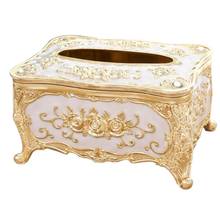 Acrylic Tissue Box Universal Luxury European Paper Rack Office Table Accessories Home Office KTV Hotel Car Case Holder Gold 2024 - buy cheap