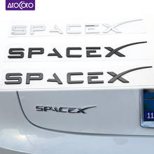 Model 3 Space X Sticker for Tesla Letters Tail Letter Label Emblem Car Accessories Modification Sticker 2024 - buy cheap
