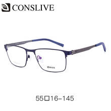 Titanium Optical Glasses Frames for Men Spring Hinge Prescription Eyeglasses Spectacles V6902 2024 - buy cheap