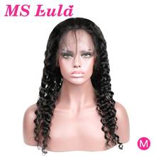 MS Lula Human Hair Wigs For Women Deep Wave Curly Human Hair Wig Pre Plucked 360 Lace Frontal Wig Remy 150 Density Free Shipping 2024 - buy cheap