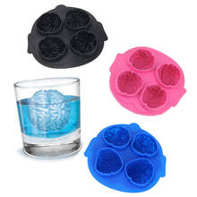 1PC Creative Ice Cube Tray Brain Model 4 Grids DIY Ice Maker Household Use Cool Whiskey Wine Kitchen Tool Pudding Ice Cream Mold 2024 - buy cheap