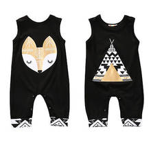 Pudcoco US Stock Newborn Toddler Baby Boy Girl Print Animal Sleeveless Playsuit Romper Jumpsuit Outfits Playsuit One-pieces 2024 - buy cheap