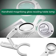 5X 11X Magnifying Glass  Use Table Lamp  Stand Non Slip Hand Held 8 LED Magnifier Lamp for Reading Crafting Repairing 2024 - buy cheap