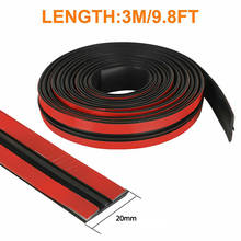 300cm*20mm Car Rear Windshield Window Trim Edge Moulding Rubber Weatherstrip Seal Strip Weatherproof