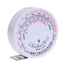 BMI Body Mass Retractable Tape 150cm Measure Calculator Diet Weight Loss Tape 2024 - buy cheap