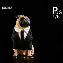 JXK 1/6 Scale JXK018 Animal Statue Scene Accessories Pug Dog Frank Pet Figure Model Dog for 12 inches Action Figure 2024 - buy cheap