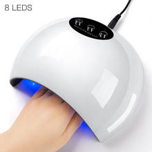 Lâmpada led uv 24w para secagem de unhas, esmalte, utensílio para artes de manicure 2024 - compre barato