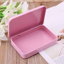 Pink Organizer Case Small Metal Storage Box For Currency Money Candy Key Eye Shadow Portable 2024 - buy cheap