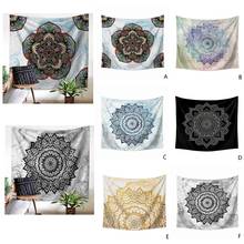 Tapeçaria de parede estilo boêmio, 6 estilos de decoração de mandala com estampa floral e estampa de parede para casa, decoração gótica de 95x73cm, 1 peça 2024 - compre barato