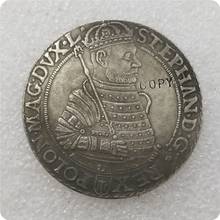 Польша: TALAR-STEPHAN BATORY-1583 копия памятных монет-копия монет коллекционные монеты 2024 - купить недорого