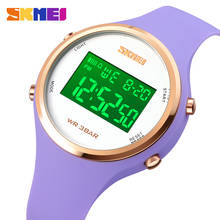 SKMEI-relojes para niñas, pulsera Digital con correa transparente galvanizada, a prueba de golpes, 1622 2024 - compra barato