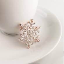 Lady Fashion Cute Pins Charming Crystal Rhinestones Brooch Unicorn Large Snowflake Brooch Pins Jewelry Broches Accessory 2024 - buy cheap