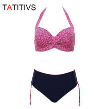 TATITIVS Plus Size Bikinis Women Sexy Leopard Swimsuit Push Up Bikini Set 2021 Summer Swimwear Beach Bathing Suit Biquini 2024 - buy cheap