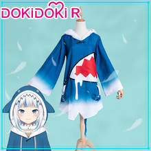 DokiDoki-R Hololive English Cosplay Gawr Gura Cute Costume Hololive English Cosplay Gawr Gura Costume 2024 - buy cheap