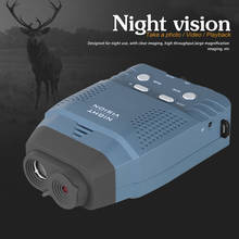 Цифровой NV100 прибор ночного видения Монокуляр ИК телескоп видео DVR ЖК-экран + 4 Гб TF карта 2x дикая природа Ночная охота 2024 - купить недорого