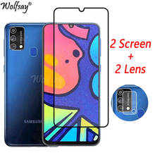 Закаленное стекло с полным покрытием для Samsung Galaxy M21S, пленка для экрана Samsung M21S, M31S, M51, стекло для камеры Samsung M21S 2024 - купить недорого