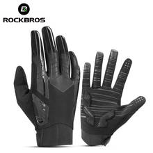 ROCKBROS Cycling Gloves Touch Screen Shock-absorbing Riding MTB Bike Gloves Sport Full Finger Motorcycle Bicycle Glove Men Woman 2024 - compra barato