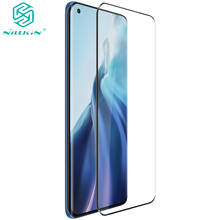 NILLKIN-Protector de pantalla de vidrio templado para Xiaomi Mi 11, película de vidrio curvado, cobertura completa, pegamento completo, para DS + MAX 3D 2024 - compra barato