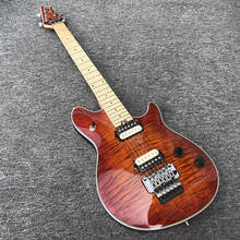 Electric Guitar Solid Mahogany body Tobacco Flamed Maple Top Veneer Floyed Rose Bridge Zebra Pickups High Quality Fast Shipping 2024 - buy cheap